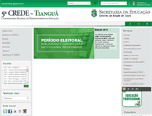 Tablet Screenshot of crede05.seduc.ce.gov.br