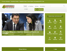 Tablet Screenshot of parambu.ce.gov.br