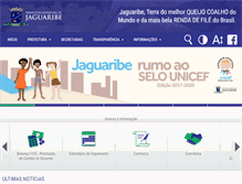 Tablet Screenshot of jaguaribe.ce.gov.br