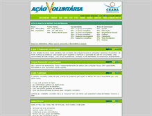 Tablet Screenshot of acaovoluntaria.ce.gov.br