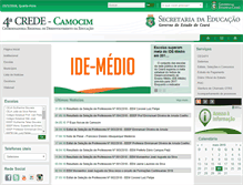 Tablet Screenshot of crede04.seduc.ce.gov.br