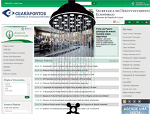 Tablet Screenshot of cearaportos.ce.gov.br