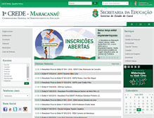 Tablet Screenshot of crede01.seduc.ce.gov.br