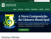 Tablet Screenshot of camaramaranguape.ce.gov.br