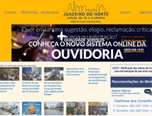 Tablet Screenshot of juazeiro.ce.gov.br