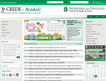 Tablet Screenshot of crede03.seduc.ce.gov.br
