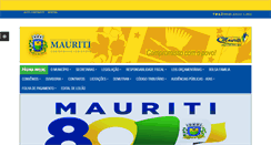 Desktop Screenshot of mauriti.ce.gov.br