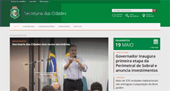 Desktop Screenshot of cidades.ce.gov.br