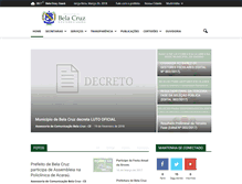 Tablet Screenshot of belacruz.ce.gov.br
