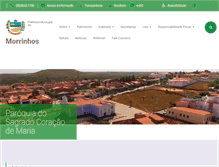 Tablet Screenshot of morrinhos.ce.gov.br