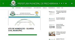 Desktop Screenshot of frecheirinha.ce.gov.br