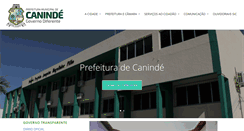 Desktop Screenshot of caninde.ce.gov.br