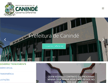 Tablet Screenshot of caninde.ce.gov.br