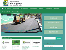 Tablet Screenshot of maranguape.ce.gov.br