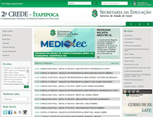 Tablet Screenshot of crede02.seduc.ce.gov.br