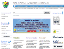 Tablet Screenshot of generalsampaio.ce.gov.br
