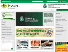 Tablet Screenshot of issec.ce.gov.br