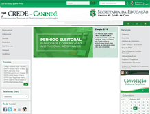 Tablet Screenshot of crede07.seduc.ce.gov.br